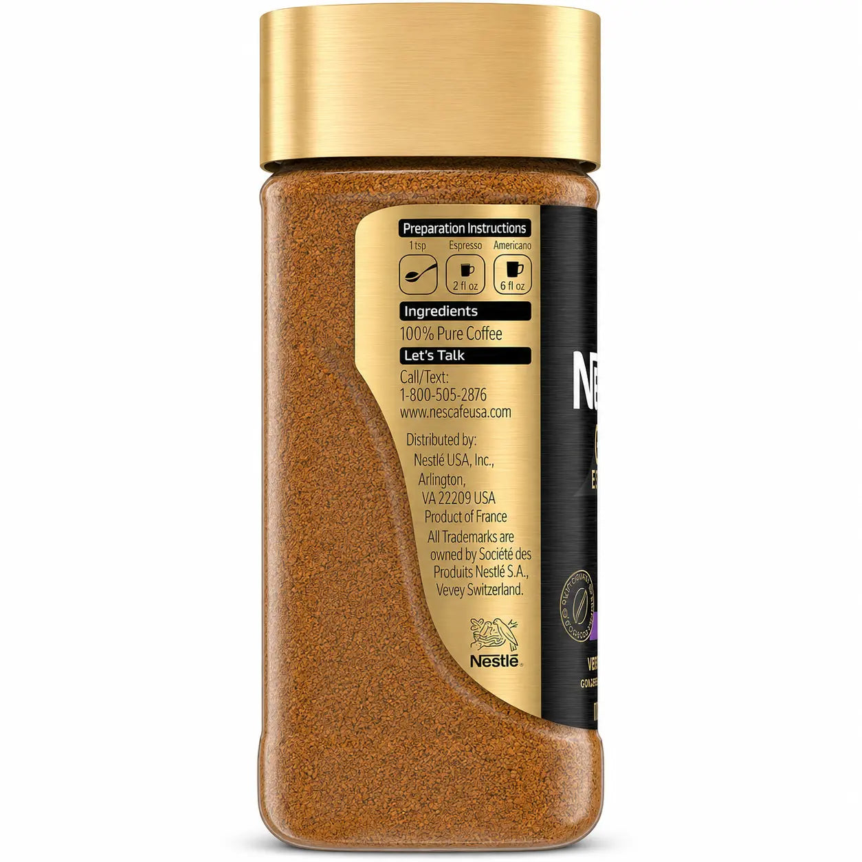 Nescafe, Gold Espresso Intense, Instant Coffee, 3.5 Ounce